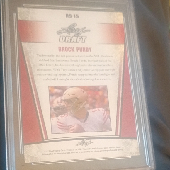 Brock Purdy Rookie Card - Picture 11 of 12